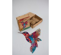 Wooden Puzzle "Fragile Hummingbird"
