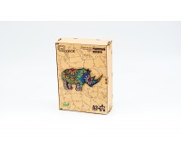 Wooden puzzle "Rare Rhinoceros"