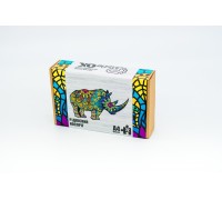 Wooden puzzle "Rare Rhinoceros"
