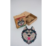 Wooden Puzzle "Snow Husky"