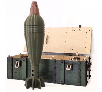 Wooden 3D Constructor "Box with a Mini Plastic Model, 82mm" 337 pieces, 39 cm (04137)