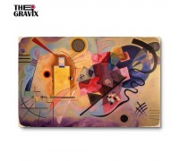 Holzplakat „Schwarz, Blau und Gelb Wassily Kandinsky“