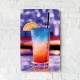 Деревянный Постер "Blue Orange Coctail"