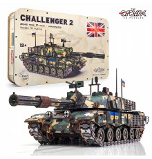 Деревянный 3D Пазл-конструктор 58 см/1052 шт "Танк CHALLENGER 2"