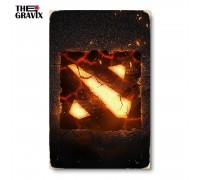 Drewniany plakat "DOTA"