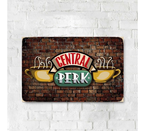 Деревянный Постер "Друзья Central Perk"