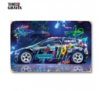 Деревянный постер "Ford Fiesta"