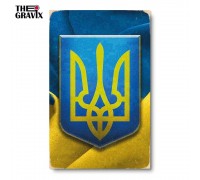 Деревянный Постер "Герб Украины-2"