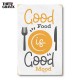 Дерев'яний Постер "Good Food is a Good Mood"