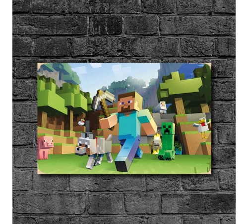 Дерев'яний Постер "Minecraft" Дерев'яний Постер "Minecraft"