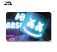 Holzposter „Marshmello“