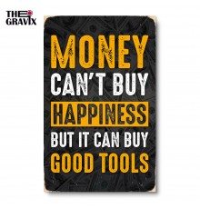 Дерев'яний Постер "Money can`t buy happiness"