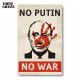 Постер дерев'яний “NO PUTIN – NO WAR”