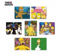 Holzmagnete "Die Simpsons" 7 St.