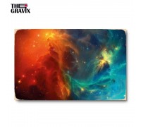 Wooden Poster "Cosmic Lights"