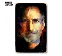 Drewniany plakat „Steve Jobs”