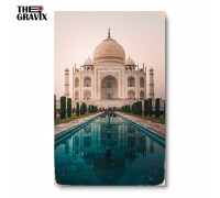 Wooden Poster "Taj Mahal"