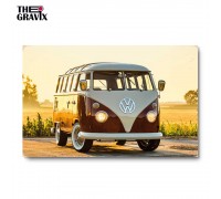 Деревянный постер "VW Transporter T1"