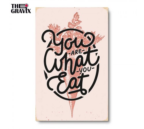 Деревянный Постер "You Are What You Eat" Деревянный Постер "You Are What You Eat"