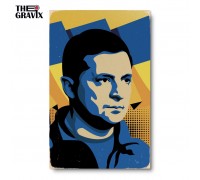 Holzplakat "Zelensky"
