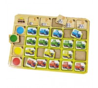 Trucks: Color and Count Puzzle Sorter