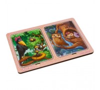 Framed puzzles "Crows and Owls"