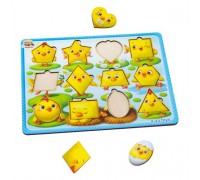 Вкладыши "Цыплята - фигуры" Вкладыши "Цыплята - фигуры"