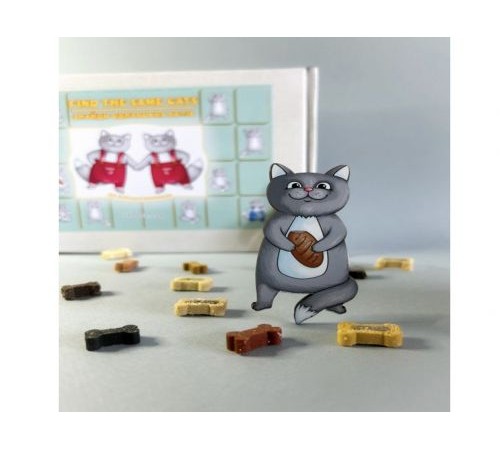 Деревянный игровой набор "Найди одинаковых кошек" Деревянный игровой набор "Найди одинаковых кошек"