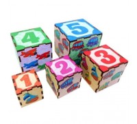 Деревянные кубики-пирамидки "Транспорт" Деревянные кубики-пирамидки "Транспорт"