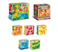 Кубики дерев'яні "Colourful Zoo" (4 шт)