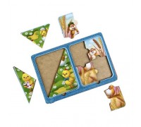 Drewniane puzzle "Chomiki i pisklęta"