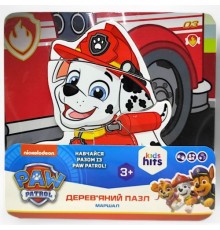 Деревянная игрушка (пазлы-вкладыши) "Щенячий патруль. Маршал" (15 х 15 см)