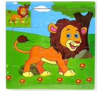 Mini puzzle frame "Lion 1", 15x15 cm