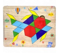 Drewniana układanka "Tangram Ryba" 17x14 cm
