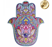 Hamsa L-förmiges Holzpuzzle