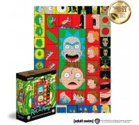 Rick & Morty™ Multiversum-Labyrinth-Puzzle aus Holz in XXL-Farben