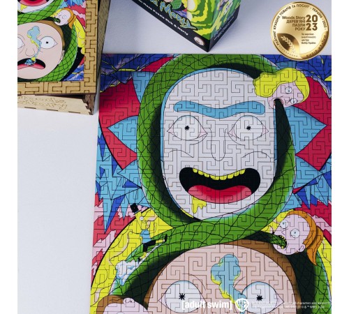 Дерев'яний пазл-лабіринт Rick & Morty™ Нескінченні Пригоди XL