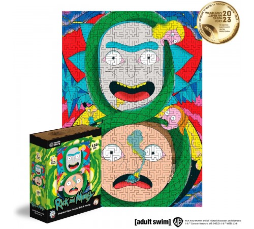 Дерев'яний пазл-лабіринт Rick & Morty™ Нескінченні Пригоди XL