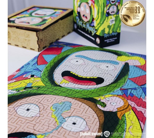 Дерев'яний пазл-лабіринт Rick & Morty™ Нескінченні Пригоди XL