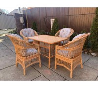 4 "Regular" chairs + table 1.2*70 + pillows
