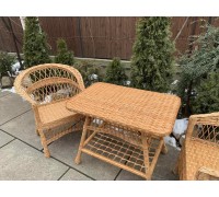 Set of 2 low-back chairs and a 90*60 table