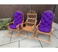 Schaukelstuhl "Zerlegbar" mit Rattan