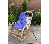 Rocking chair "Rattan" with white inserts.