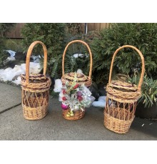 Корзина для освящения воды для 1л. банки №1 с декором