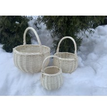 Комплект корзины "Болерка" белые