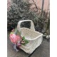 Корзина пасхальная отбеленная Голендер с украшением 35*23*15