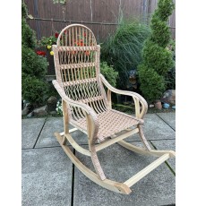 Кресло-качалка плетеная из лозы "Разборная" какао