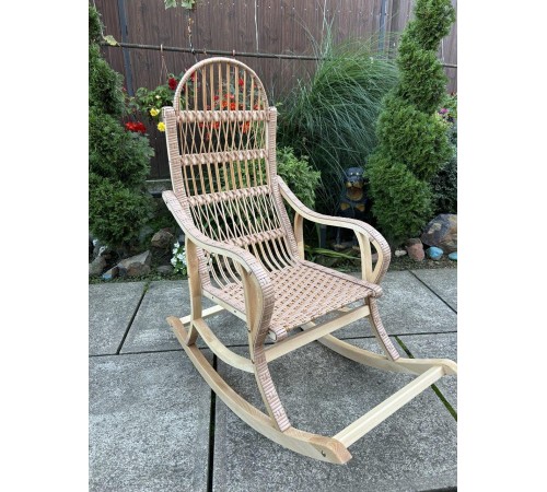 Кресло-качалка плетеная из лозы "Разборная" какао Кресло-качалка плетеная из лозы "Разборная" какао
