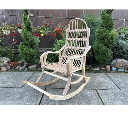 Кресло-качалка плетеная из лозы "Разборная" какао Кресло-качалка плетеная из лозы "Разборная" какао