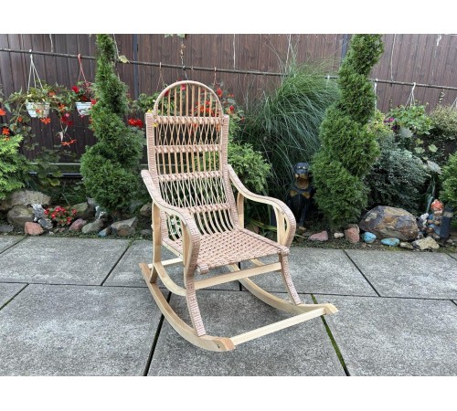 Кресло-качалка плетеная из лозы "Разборная" какао Кресло-качалка плетеная из лозы "Разборная" какао